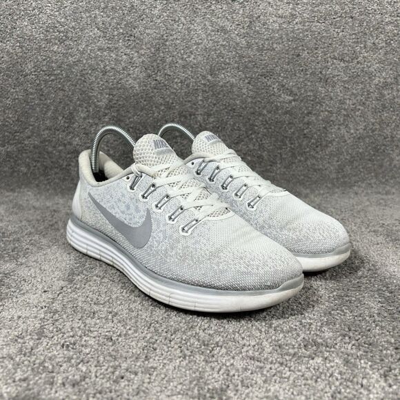 Nike Free RN Distance 827116-100 Women’s Size 8.5 Gray Running Shoes Used - Picture 2 of 13